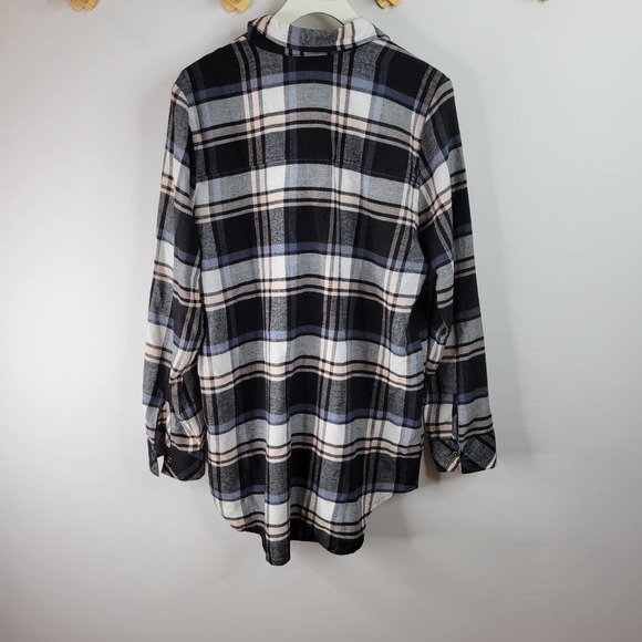 Make & Model Flannel long sleeve shirt Small blue - Picture 9 of 13